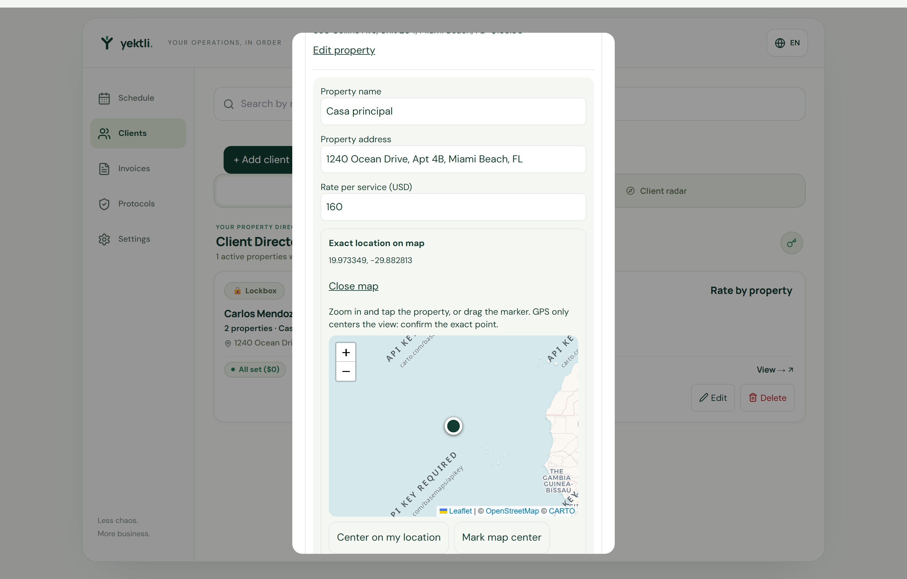 Pin a property’s exact location — Yektli